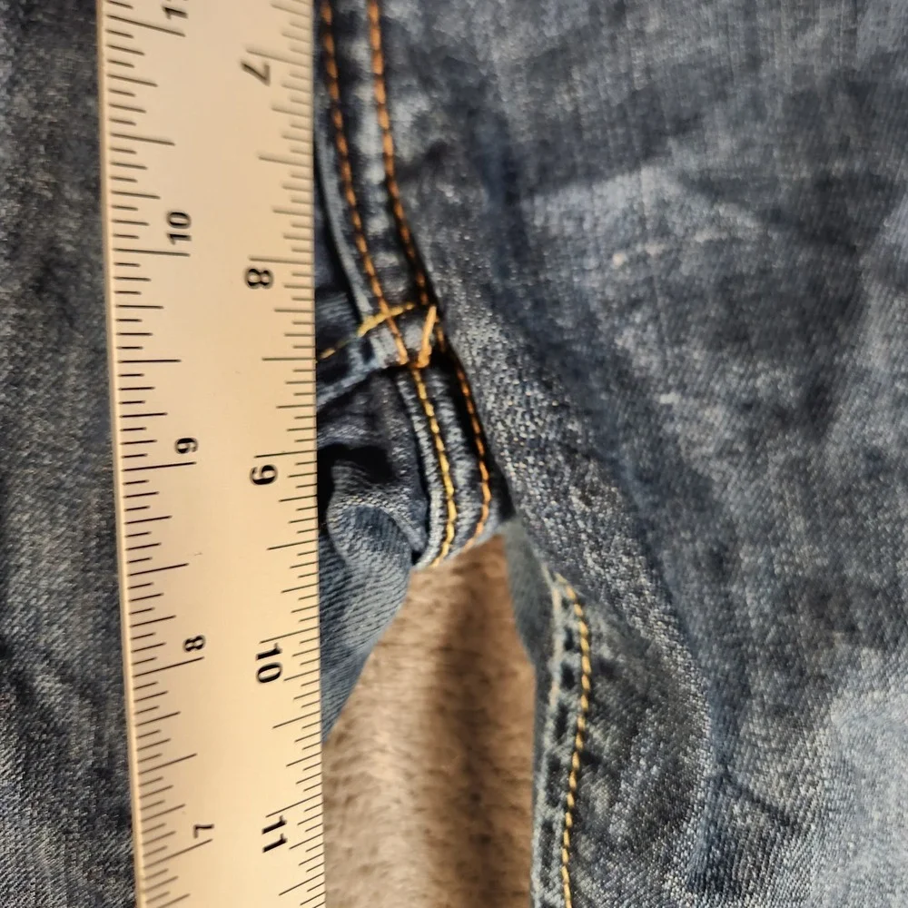 Banana Republic Bootcut Jeans‎ Men 10R Good Frayed Hem Stretch Denim FRAYED HEEL